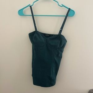 Talula aritzia blue-green bustier